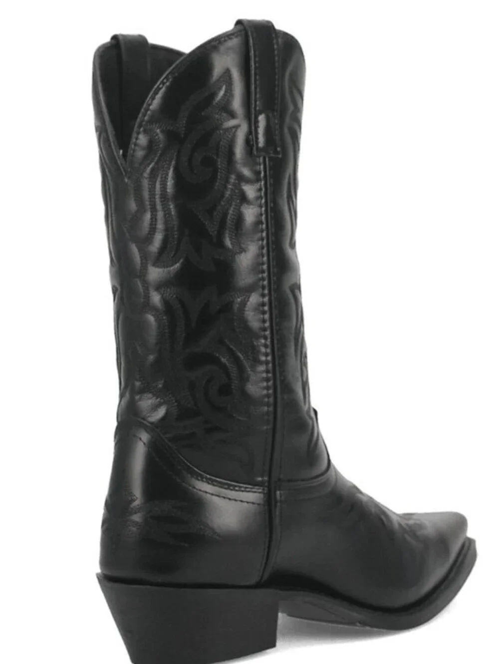 Laredo Western Boots Mens Hawk Cowboy Stitched Snip Toe Black 6860 NIB